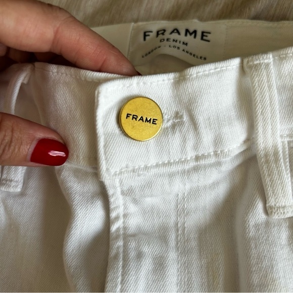 Frame Denim Women's 24 Crisp White Skinny Normcore Jeans - Picture 7 of 10